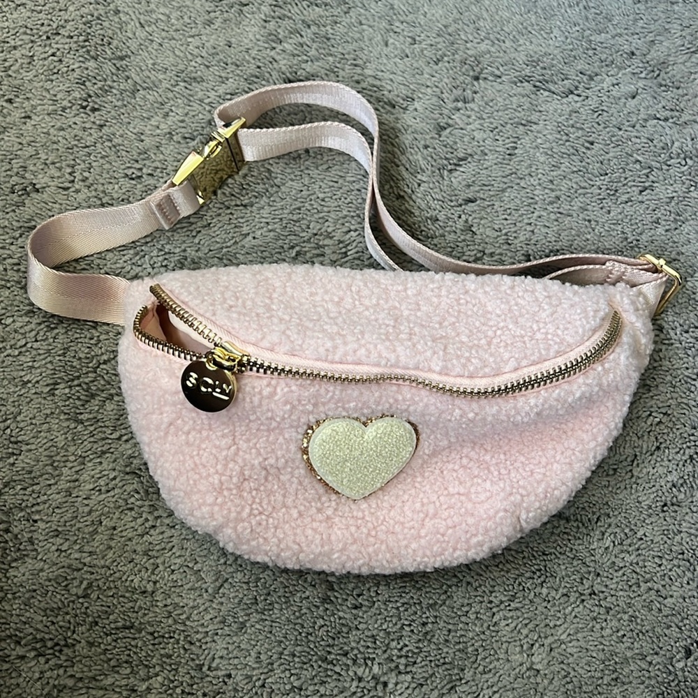 stoney clover lane rose sherpa classic fanny pack